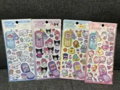 正規品 平成はっぴーフォンステッカーズ 5枚まとめ売り サンリオ クラックス