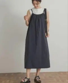 アーバンリサーチドアーズ 撥水ギャザーキャミワンピース アウトドア 公園水遊び