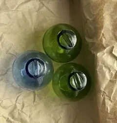 ガラス玉貯金箱　浮き玉　3個セット