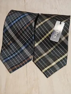 Tern チェック柄 ネクタイ 2本セット