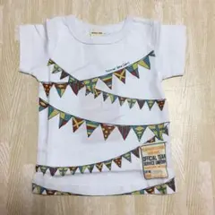 【OFFICIAL TEAM】フラッグTシャツ・ホワイト《サイズ80》