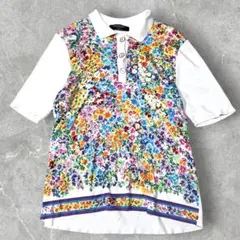 ✨美品✨アルベロベロ ぶたさん ギンガムチェック シャツ 比翼 シワ
