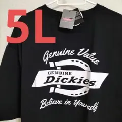 【新品】Dickies★ディッキーズ★吸汗速乾★半袖Tシャツ★5L★ブラック★