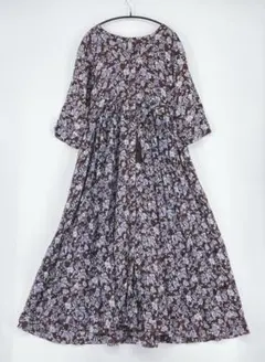 studioCLIP 花柄フレアスリーブワンピース Mサイズ