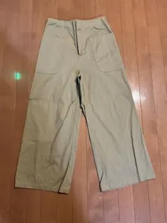 AMERICAN HOLIC カーキ ワイドパンツ Lサイズ