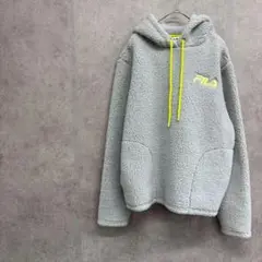 FILA フィラ　フリースパーカー もこもこ　グレー　レディース　M