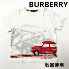 バーバリーロンドン キッズ 半袖Tシャツ 120A ホワイト 車柄 三陽商会のサムネイル