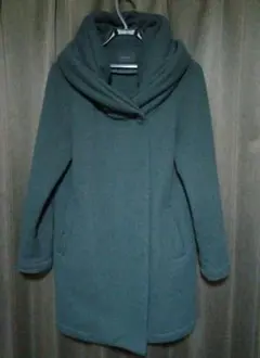 YEVS フード付きダークグレーコート