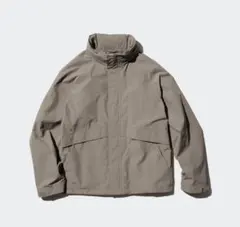 UNIQLO ウインドプルーフスタンドブルゾン ブラウン メンズ Mサイズ