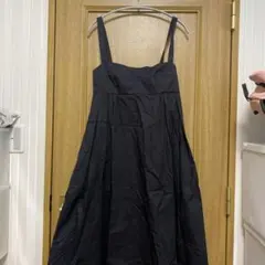 ZARA ブラック ノースリーブ ロングワンピース Sサイズ