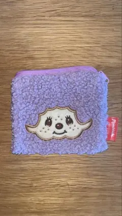 もんちっち もこもこスクエアポーチ くすみカラーバージョン♩