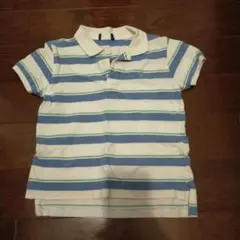 ポロ・ラルフローレン 子供用 ポロシャツ 水色 ストライプ