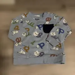 monpokeポケモン 総柄 トレーナー 90cm