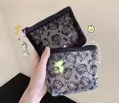 ハローキティ メッシュポーチ2個セット