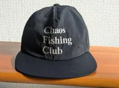 【古着】Chaos Fishing Club 黒ナイロンキャップ