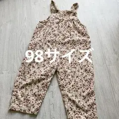 zara baby花柄オーバーオール 2-3y 98サイズ