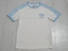 adidas　美品　ホワイト　ストライプ　リンガー　平成ギャル　Y2K