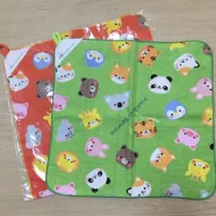 アニマルループタオル　2枚セット