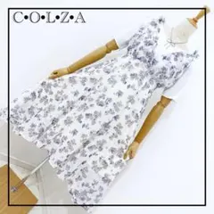 «COLZA» 爽やか 花柄 コーデ リボン ワンピース ハニーズ かわいい