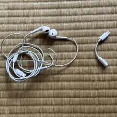 ホワイト 有線イヤホン Lightningコネクタ