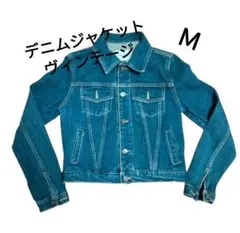 デニムジャケットＧジャン 韓国製 ヴィンテージ風 M 袖長 カジュアル