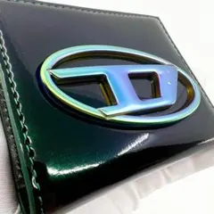 【極美品】DIESEL 1DR Y2K Metallic Green財布のサムネイル