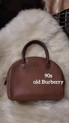 90s oldBurberry ハンドバッグ Burberrys vintageのサムネイル