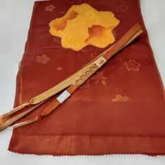 おしゃれな高級正絹手組帯締めと正絹帯揚げセット0401