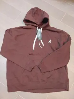 KANGOL ダークブラウン フード付きパーカー XL