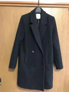 【値下げ！】ZARA チェスターコート　ブラックのサムネイル