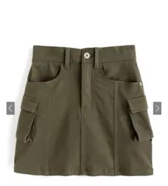 オリーブ タイトスカート ショートパンツ付き