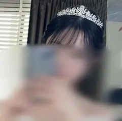 ティアラ　ウェディング　ジルコニア　ブライダル　ヘッドアクセサリー　シルバー