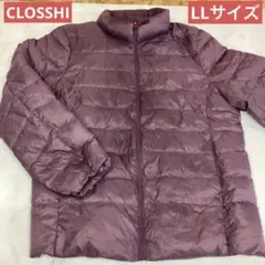 CLOSSHI レディース　ダウン　軽量　 L Lサイズ　パープル系　（と36）