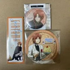 銀魂　缶バッジ　Cat ver. 購入特典　しおり　アニカフェ　コースター　神威