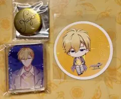 六弥ナギ 3点セット アニカフェ アイナナ コロッタ コースター サイン缶バッジ