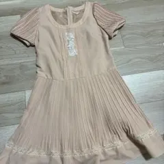 WILL SELECTION ベージュ ひざ丈ワンピース 半袖