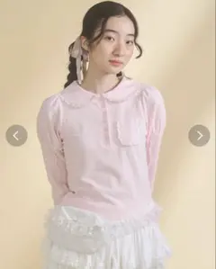 新品未使用 Merry Jennyメリージェニーfrilly polo topのサムネイル