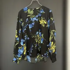 UNITED ARROWS 花柄長袖ブラウス 38