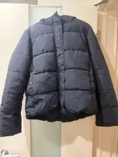 GU ネイビー ダウンジャケット フード付き