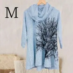 Et Lois 木のシルエットプリント Mサイズ チュニック