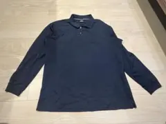 長袖ポロシャツ ネイビー