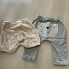クマデザイン ベビー服 パンツセット　しっぽ