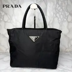 061 極美品 PRADA ハンドバッグ トートバッグ 肩掛け 黒 nh0