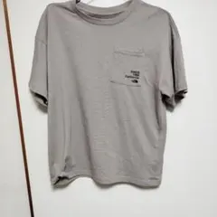 THE NORTH FACE ポケット付きTシャツ グレー