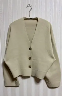 【UNIQLO（ユニクロ）】ミラノリブショートVネックカーディガン（長袖）
