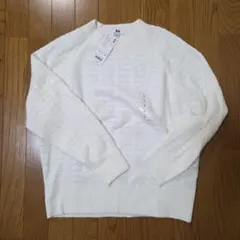 UNIQLO ライトスフレヤーン ポインテールクルーネックセーター