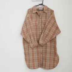 gentil ナチュラル　チェックシャツ