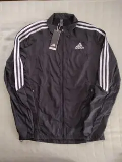 【新品】adidas メンズ ナイロンジャケット M ブラック