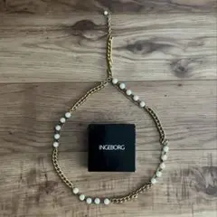 インゲボルグ￼ INGEBORG ネックレス　ベルト　パール　ゴールドのサムネイル