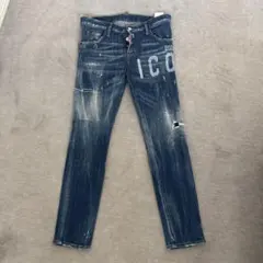 美品 DSQUARED2 ICON デニムパンツ ペイント ダメージ加工のサムネイル